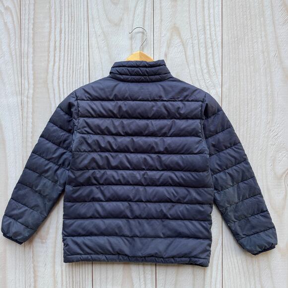Patagonia Duck Down Sweater Boys Size Small 7-8 Full Zip Puffer Jacket Navy - Picture 2 of 7